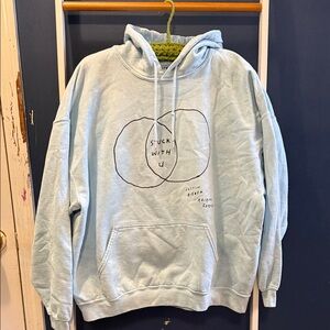 Ariana Grande Light Blue Stuck With U Hoodie